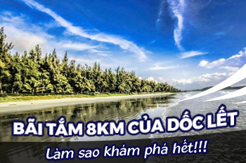 Du lịch Dốc Lết Nha Trang - Bãi tắm 8km cực đẹp đang hot